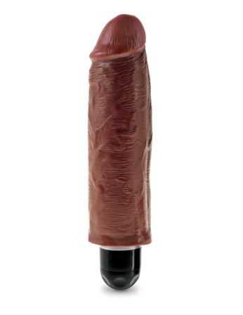 Stiffy Vibrerende Dildo 18.5 cm - Brun - Vuxen.se - Air pressure stimulator, klitoris vibratorer, dildoer, lystkugler, magic wand & æg.