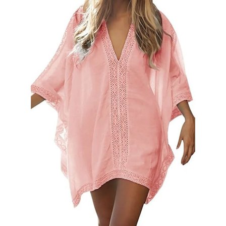 Womens Beach Badetøj Badetøj Bikini Badetøj Oversized Cover Up