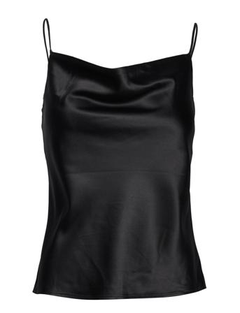 Onlmille Victoria Crawl Neck Singlet Wvn Blus Ärmlös Svart ONLY