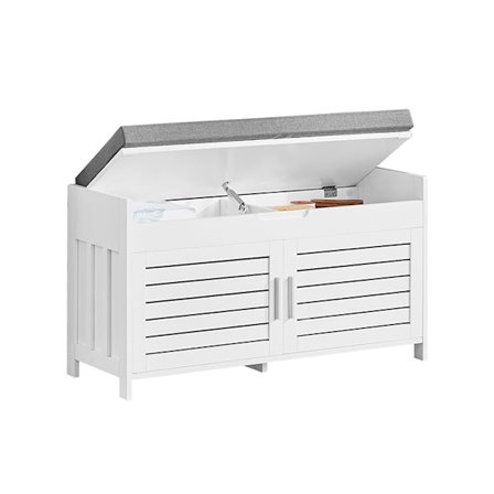 Rootz Shoe Opbevaringsbænk - Entrébænk - Hallway Organizer - Justerbare hylder - Ekstra siddepladser - Kompakt design - 90cm x 50cm x 33cm