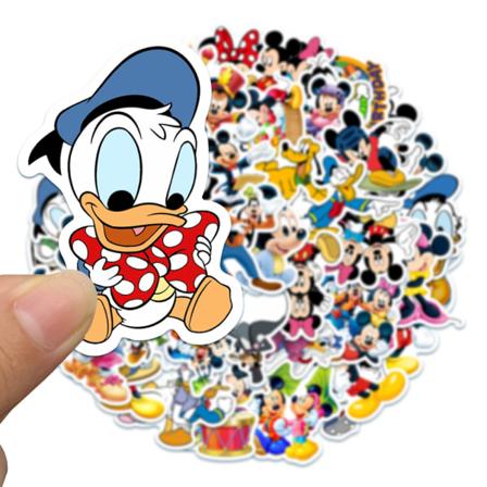 50 klistremerker - Mikke Mus - Disney - Tegneserie flerfarget