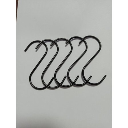 Set med 5 S-formade krokar Metallkrokar Krokar för kök Badrum Säng