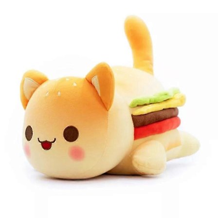 Meows Aphmau Plysjdukke Aphmau Mee Meow Plysjleketøy Cola Pommes Frites Burgere Brød Enhjørning Reinsdyr Mat Katteplysjpute Gaver