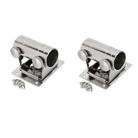 Parasol Balkonbeslag Rustfrit Stål Fiskekasse Justerbar Parasolfod Vægmonteret Fiskeri