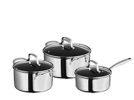 INVITE Grytesett med lokk 2,1l/3,1l/5,3l 3-Ply Premium Hybrid