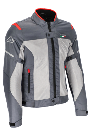 MC-Jakke Acerbis Ruby Dame Grå/Rød S