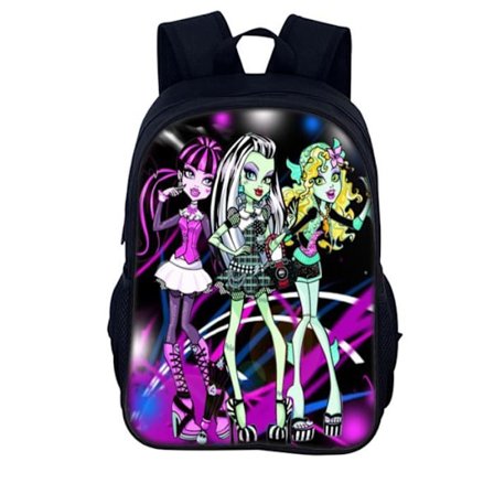 Monster High Barneryggsekk for barn, skolesekk, reiseveske, studentveske