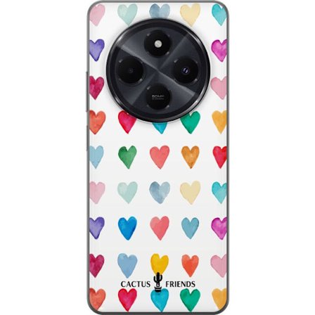 Kompatibel Mobilcover til Xiaomi Xiaomi Redmi A4 Cactus and Friends - Watercolor Love Grid