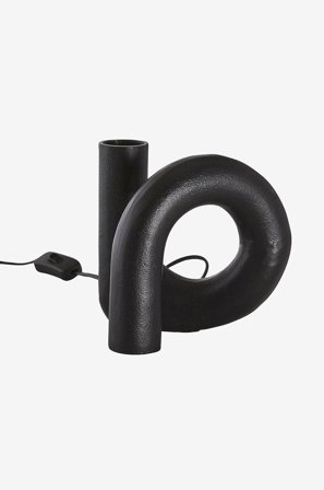 PR Home - Lampunjalka Notice Swirl 18 cm - Musta - Lampunjalat - - Homeroom