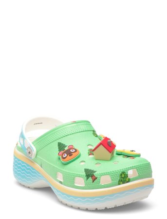 Animal Crossing Platform Clog Green Crocs