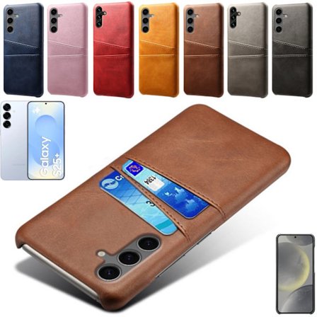 Samsung Galaxy S25 Plus skal 2 kort fack brun -
