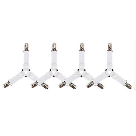 3 Clips Bed Corner Holder Bed Sheet Fasteners Mattress Cover Clips Heavy Duty Bedding Sheets Elastic Straps Adjustable