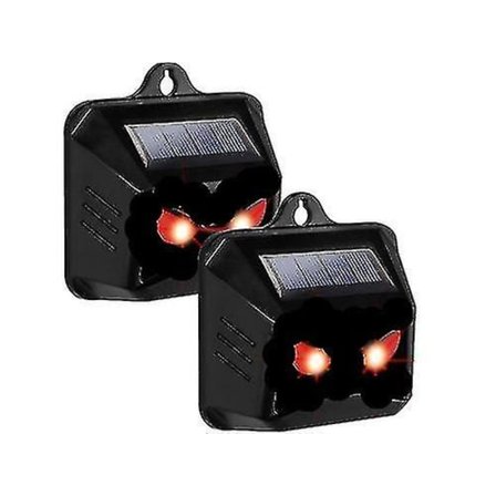 Solcelled Dyr Afskrækker med Røde Blinkende Lys