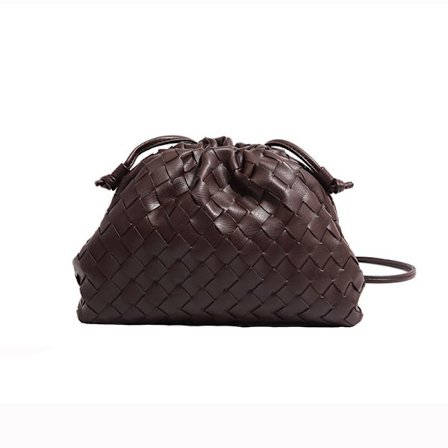 PU vävd väska tote bag, moln mini läder clutch