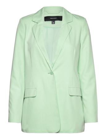 Vmzelda L/S Blazer Green Vero Moda