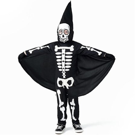 Spids Hætte Jumpsuit Fancy Up Performance Kostume Med Sød Kappe Til Børn 2-12 År Gamle Cos