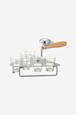 Dorre - Shotsbricka murslev Mura 6 glas - Grå - Bar- & drinktillbehör - Från Homeroom