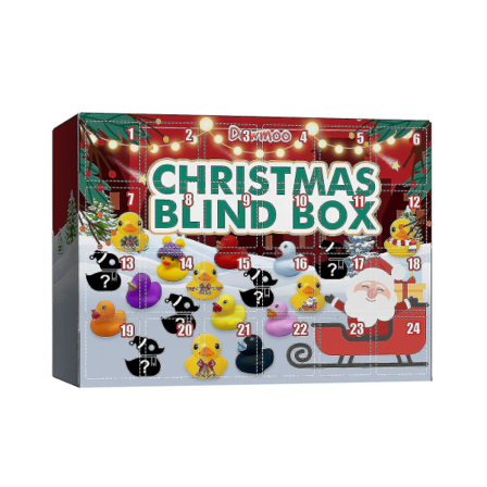 Julekalender med 24 gummianker for gutter, jenter, barn og småbarn, badeleke med anker, kreative julegaver, dekorasjon, festgaver, bursdag