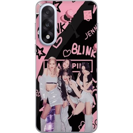 Kompatibelt Mobildeksel til OnePlus Nord 5 Blackpink Blink design med Lisa Jennie Jisoo og Rose, rosa og svart bakgrunn, fanskiltninger og lightstick,