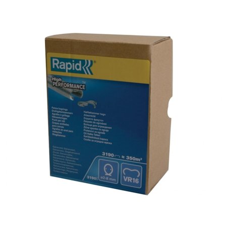 Rapid Vr16 Hog Rings Galvaniserade Låda med 3190 Flerfärgade