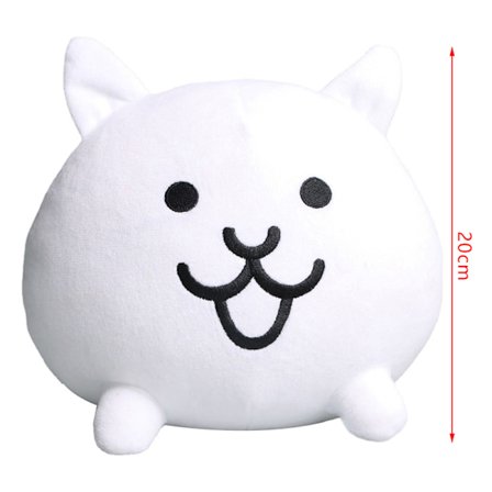 20 cm The Battle Cats Plyschleksak Neko Gosedjurspresenter