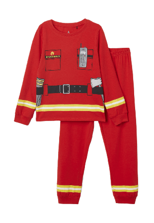 Å KIDS Mönstrad pyjamas PEAR Sovkläder & morgonrockar Röd 86/92