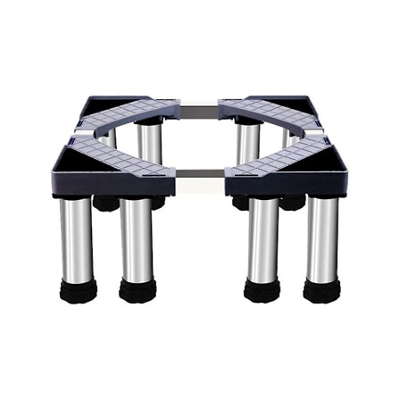 Vaskemaskin Stativ Justerbar Kjøleskap Base Anti- og Anti-vibrasjon Tørketrommel Holder Hevet Bas