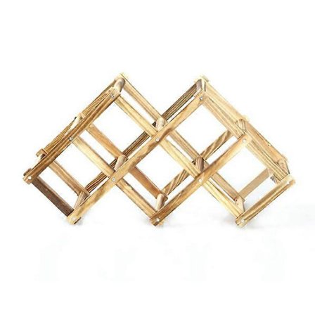 Rött Vinställ Vinhållare Röd Vinorganisatör Träflaskhållare Lämplig för att Hålla 6 Flaskor Rött (FMY)