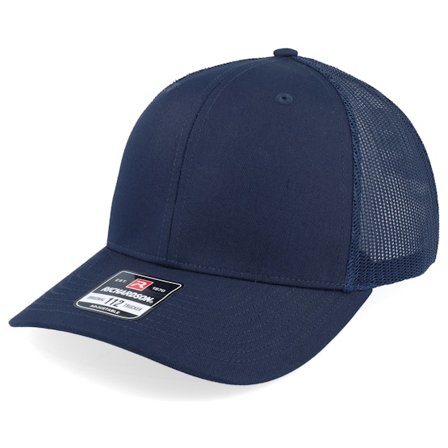 Richardson - Blu trucker Cappellino - 112 Solid Navy Trucker @ Hatstore
