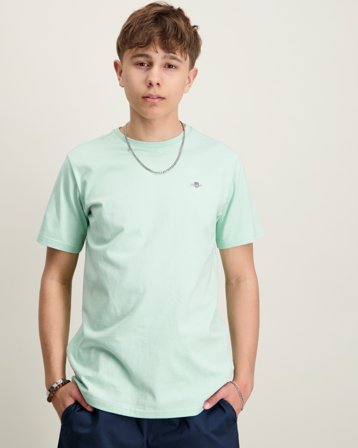 GANT Shield SS T-Shirt Blå T-skjorter Gutt - Kids Brand Store