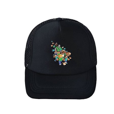 Minecraft Sommer Snapback Baseball Caps Barn Gutter Jenter Utendørs Pustende Sports Solhatt [db]