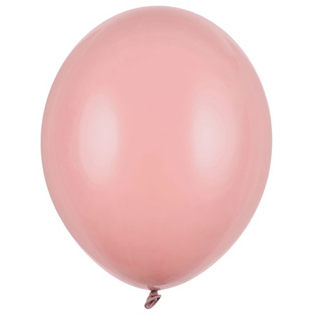 Stærke Balloner Mørke Støvrosa Pastel 23 cm 100-pak