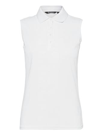 Lds Cray Drycool Sleeveless Sport T-shirts & Tops Polos White Abacus