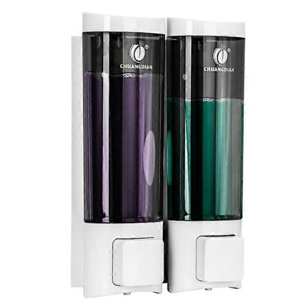 Schampodispenser för duschvägg 1/2/3200ML Behållare Återfyllningsbar Flytande Tvål Dispenser Flaska Badrumsbehållare Transparent