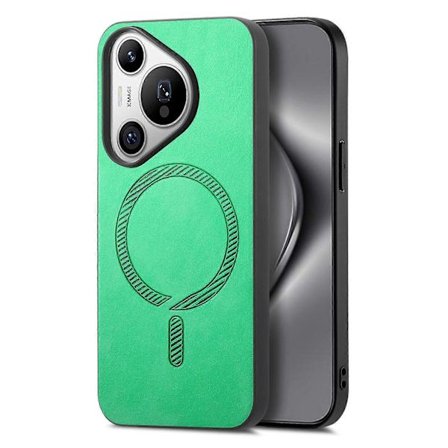 Läderbaksida för Huawei Pura 70 Pro Plus(+) Kompatibel med MagSafe Skinnkänsla Telefonfodral