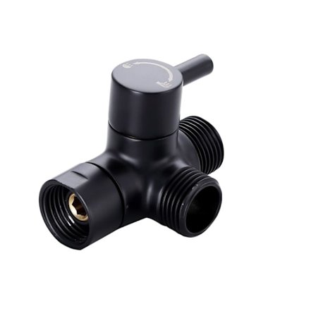 Duschfördelare i koppar, par med två utloppsrör, trevägs