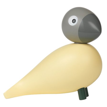 Kay bojesen Årets Fugl 2025 Bella, grå/gul' - 'Grå og gul