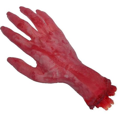 Ln-2st Avhuggen Hand Hundleksak - Avhuggen Hand Rekvisita, Avhuggen Lem Rekvisita, Blodiga Lemmar För Halloween Eller Lek