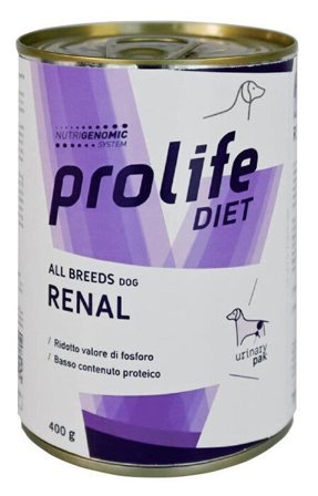 Prolife Diet Dog Renal All Breeds Cibo Umido Per Cani Lattina