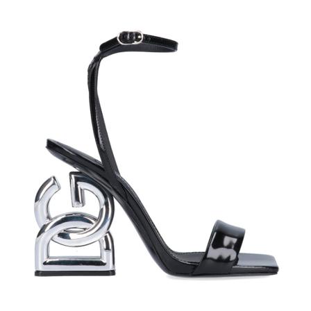 Dolce & Gabbana High Heel Sandalen , Zwart , Dames , Maat: 37 EU