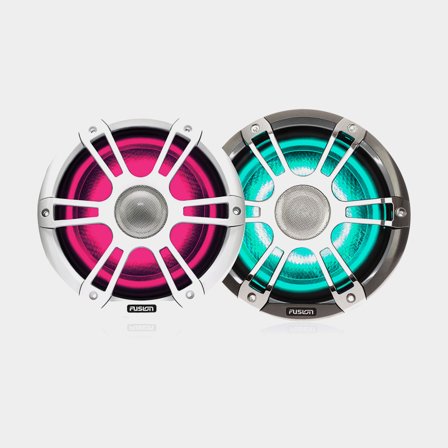 Alto-falante náutico Fusion Signature Sport V3 SG-FL772SPW, 7.7", 280 W, branco, para montagem embutida, com grelhas brancas + iluminação RGB, 2-pack