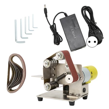 Elektrisk Håndholdt Mini Båndpusser DIY Poleringspussemaskin