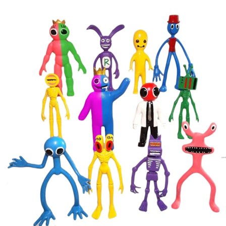 6-12 stk Rainbow Friends Action Figure Lekesett Roblox Anime Spill PVC Figur
