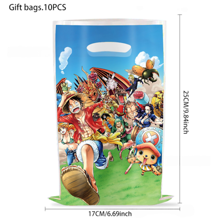 10 stk. One Piece Godtepose Bursdag Selskapsgave Godtepose