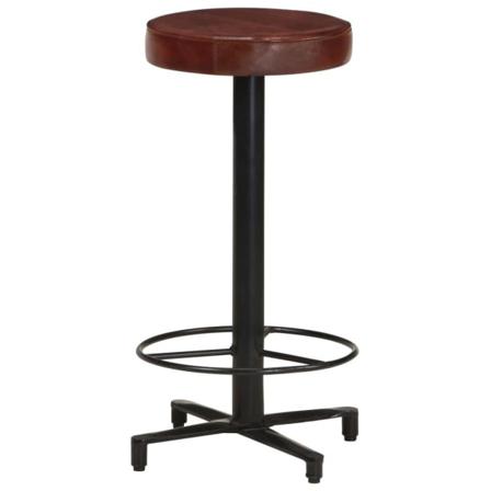 Vidaxl Barstolar 2 St 66 Cm Äkta Läder Brun