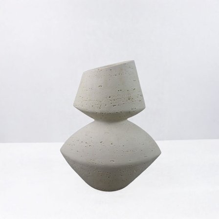 Beige hartsimaljakko – geometrinen kuvio, 28,5x15,5x34,5 cm