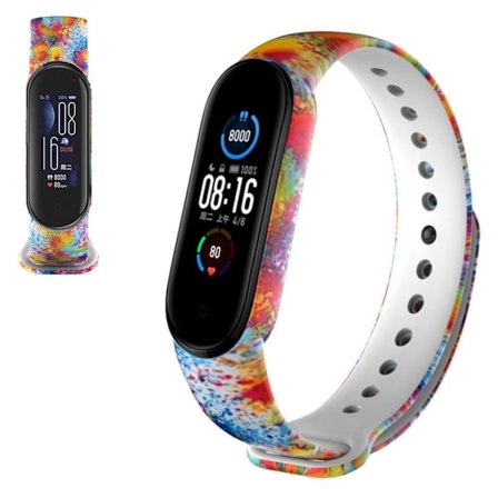 Xiaomi Mi Band 5 cool pattern watch band - Oil Painting Pattern