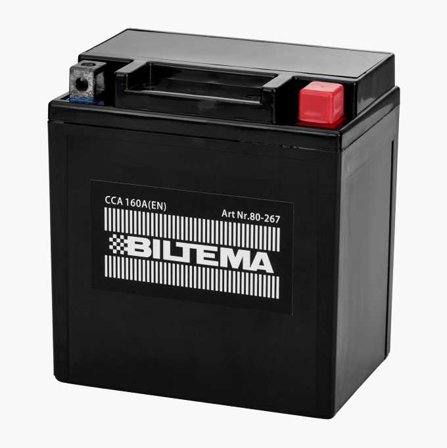 MC-batteri SMF 12 V 10 Ah 134 x 89 x 145 mm - Biltema