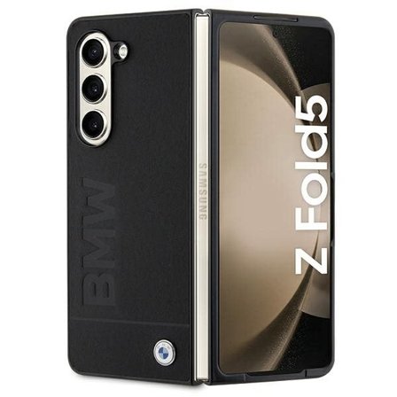 BMW Signature Logo Imprint fodral för Samsung Galaxy Z Fold 5 - svart