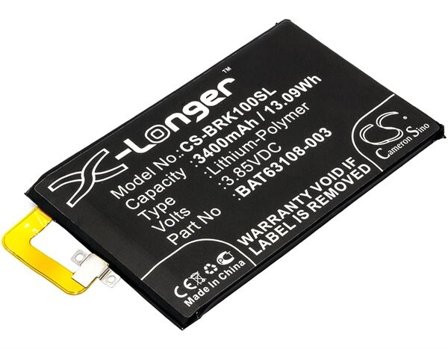 Batteri till SmartPhone, Mobil för BlackBerry KEYone, Mercury, BBB100-1 m.fl.